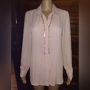 IVANKA TRUMP ladies SMALL blush blouse.